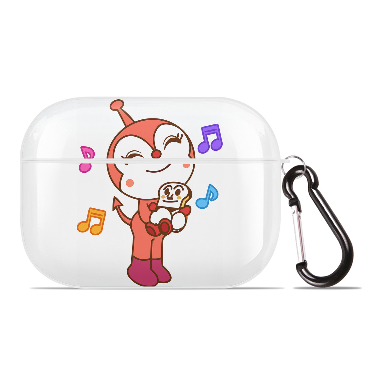 （画像用） アンパンマン Anpanman 【AirPods Pro用】ハードシェル保護ケース 耐衝撃・防指紋・カラビナ付き商品仕様