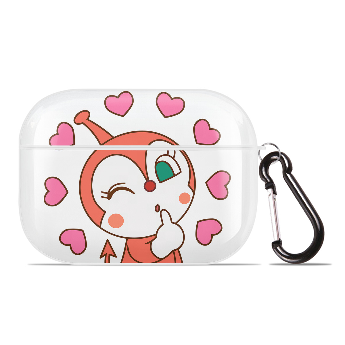 （画像用） アンパンマン Anpanman 【AirPods Pro用】ハードシェル保護ケース 耐衝撃・防指紋・カラビナ付き商品仕様