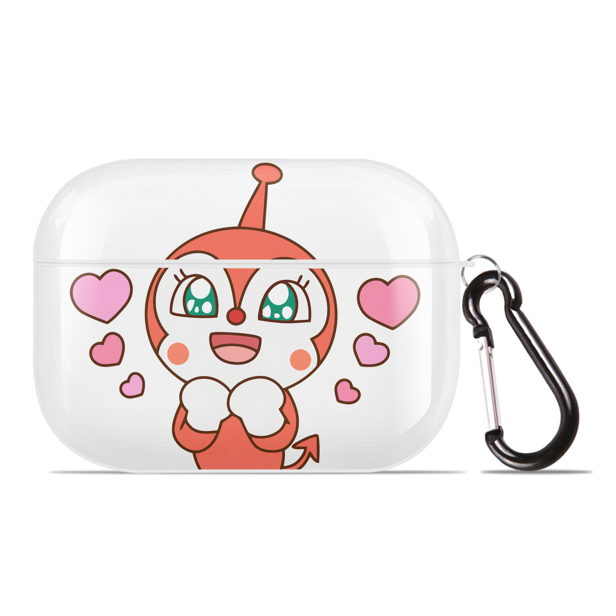 （画像用） アンパンマン Anpanman 【AirPods Pro用】ハードシェル保護ケース 耐衝撃・防指紋・カラビナ付き商品仕様