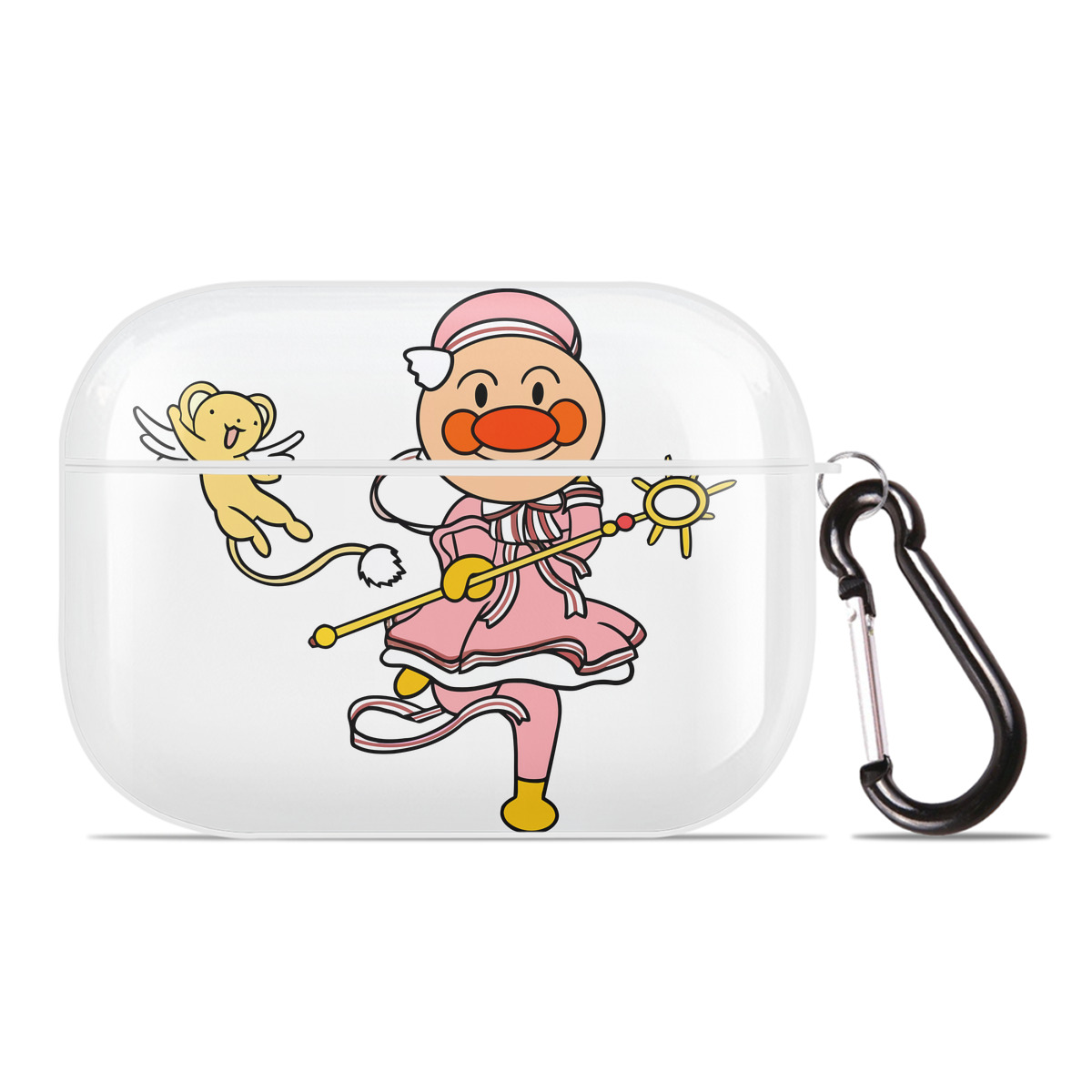（画像用） アンパンマン Anpanman 【AirPods Pro用】ハードシェル保護ケース 耐衝撃・防指紋・カラビナ付き商品仕様