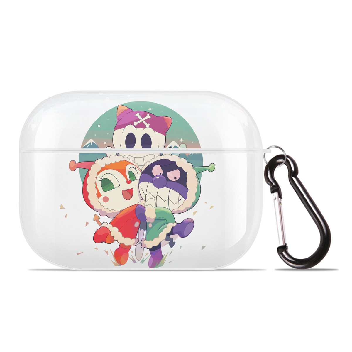 （画像用） アンパンマン Anpanman 【AirPods Pro用】ハードシェル保護ケース 耐衝撃・防指紋・カラビナ付き商品仕様