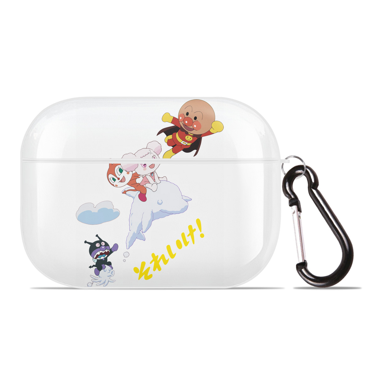 （画像用） アンパンマン Anpanman 【AirPods Pro用】ハードシェル保護ケース 耐衝撃・防指紋・カラビナ付き商品仕様