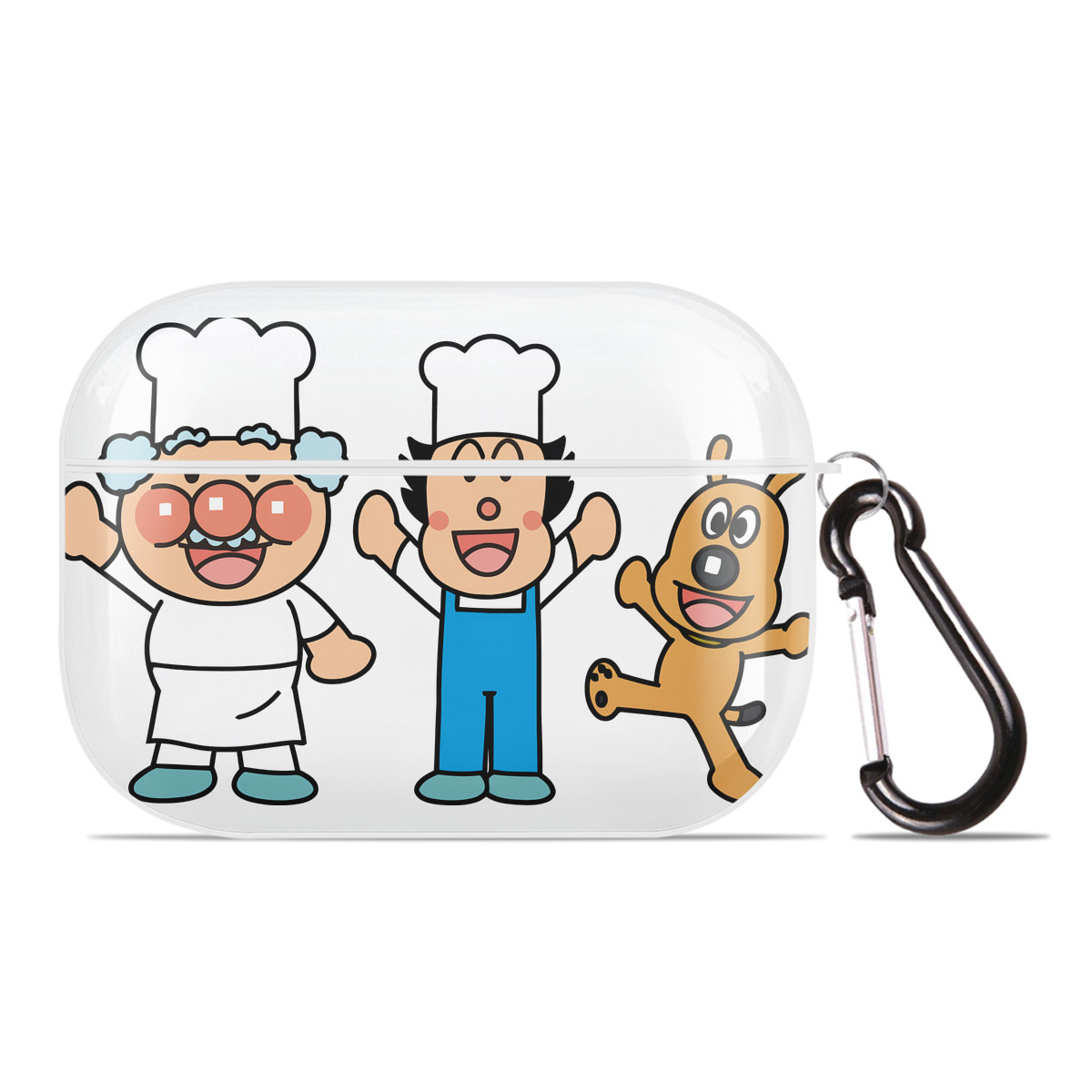 （画像用） アンパンマン Anpanman 【AirPods Pro用】ハードシェル保護ケース 耐衝撃・防指紋・カラビナ付き商品仕様