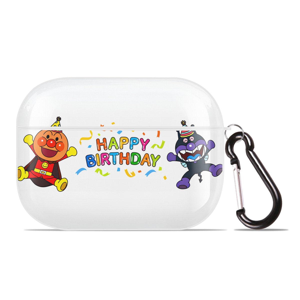 （画像用） アンパンマン Anpanman 【AirPods Pro用】ハードシェル保護ケース 耐衝撃・防指紋・カラビナ付き商品仕様