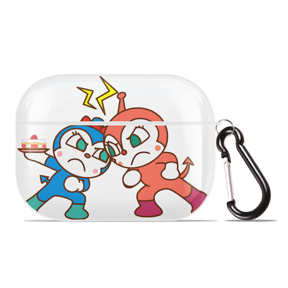 （画像用） アンパンマン Anpanman 【AirPods Pro用】ハードシェル保護ケース 耐衝撃・防指紋・カラビナ付き商品仕様