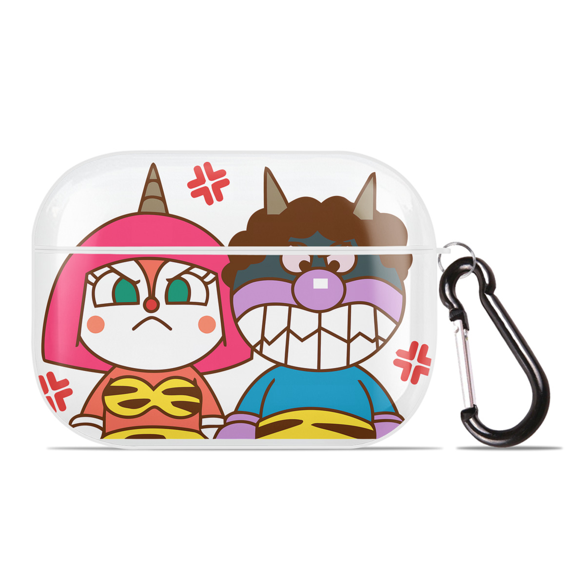 （画像用） アンパンマン Anpanman 【AirPods Pro用】ハードシェル保護ケース 耐衝撃・防指紋・カラビナ付き商品仕様