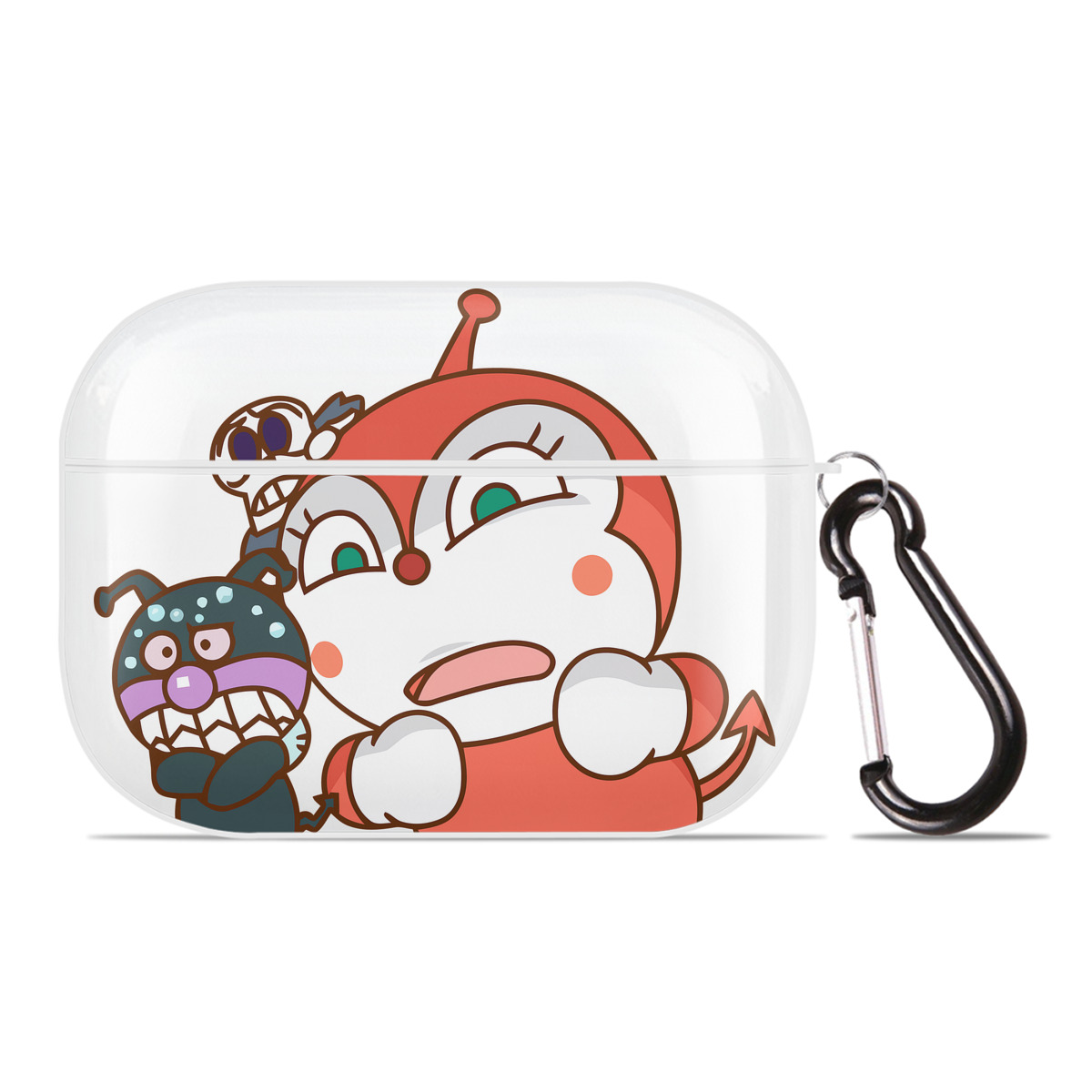 （画像用） アンパンマン Anpanman 【AirPods Pro用】ハードシェル保護ケース 耐衝撃・防指紋・カラビナ付き商品仕様