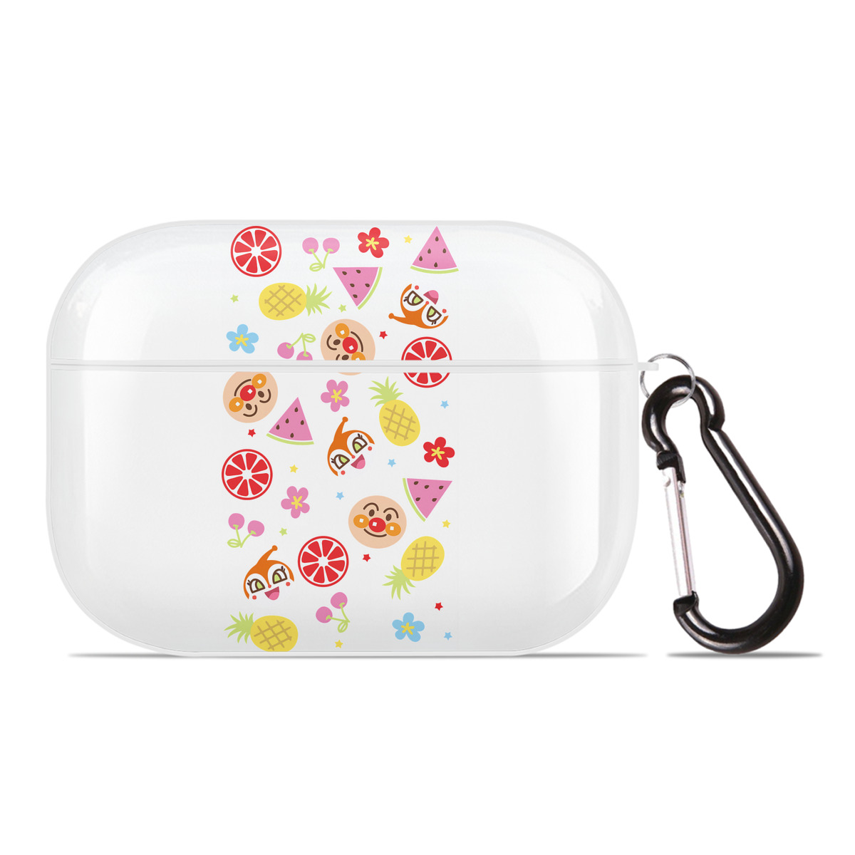 （画像用） アンパンマン Anpanman 【AirPods Pro用】ハードシェル保護ケース 耐衝撃・防指紋・カラビナ付き商品仕様