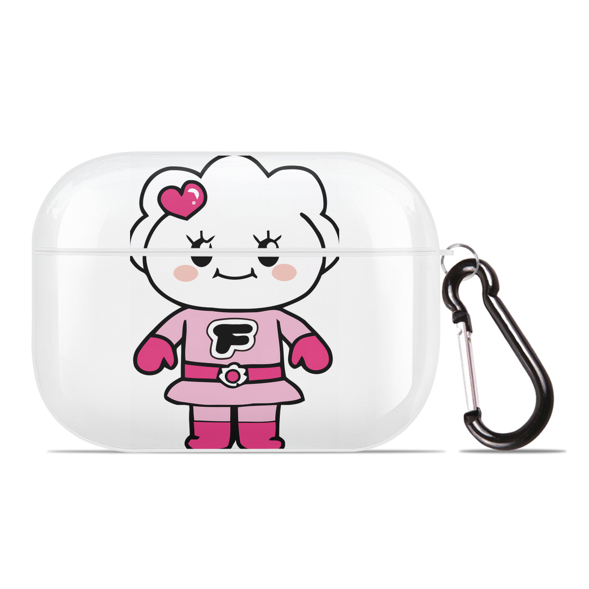 （画像用） アンパンマン Anpanman 【AirPods Pro用】ハードシェル保護ケース 耐衝撃・防指紋・カラビナ付き商品仕様