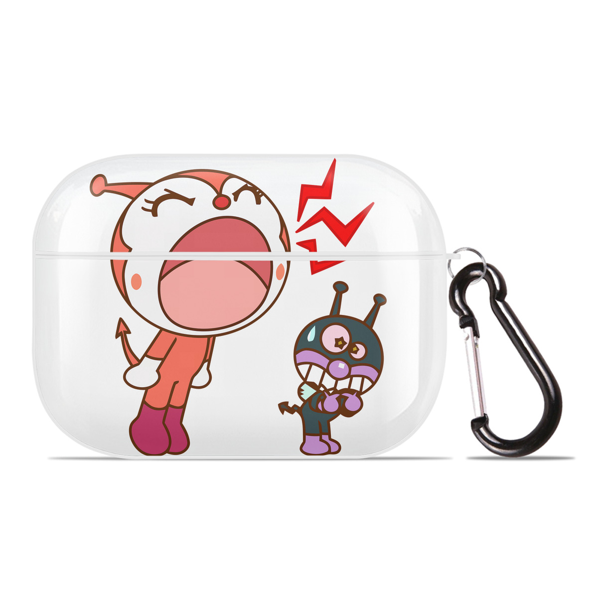 （画像用） アンパンマン Anpanman 【AirPods Pro用】ハードシェル保護ケース 耐衝撃・防指紋・カラビナ付き商品仕様
