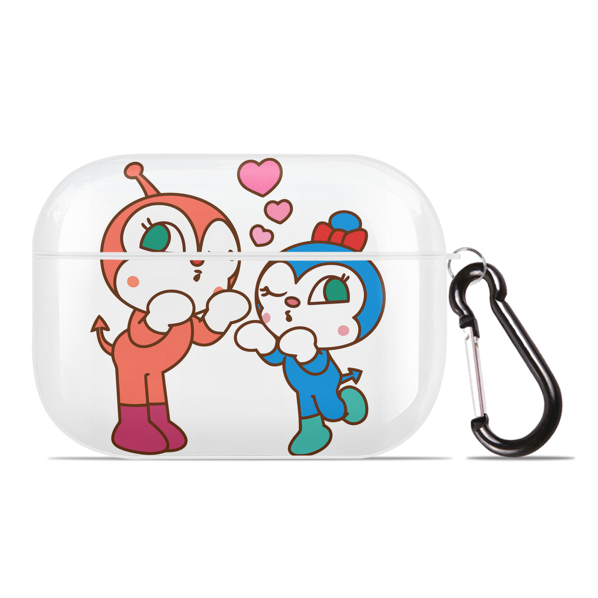 （画像用） アンパンマン Anpanman 【AirPods Pro用】ハードシェル保護ケース 耐衝撃・防指紋・カラビナ付き商品仕様