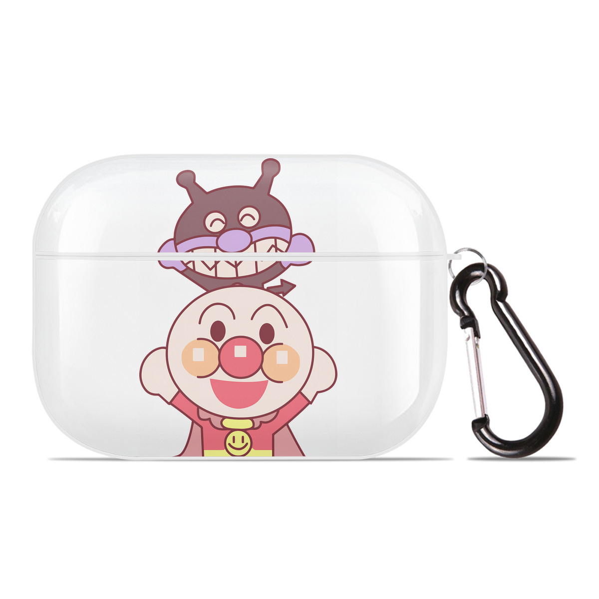 （画像用） アンパンマン Anpanman 【AirPods Pro用】ハードシェル保護ケース 耐衝撃・防指紋・カラビナ付き商品仕様