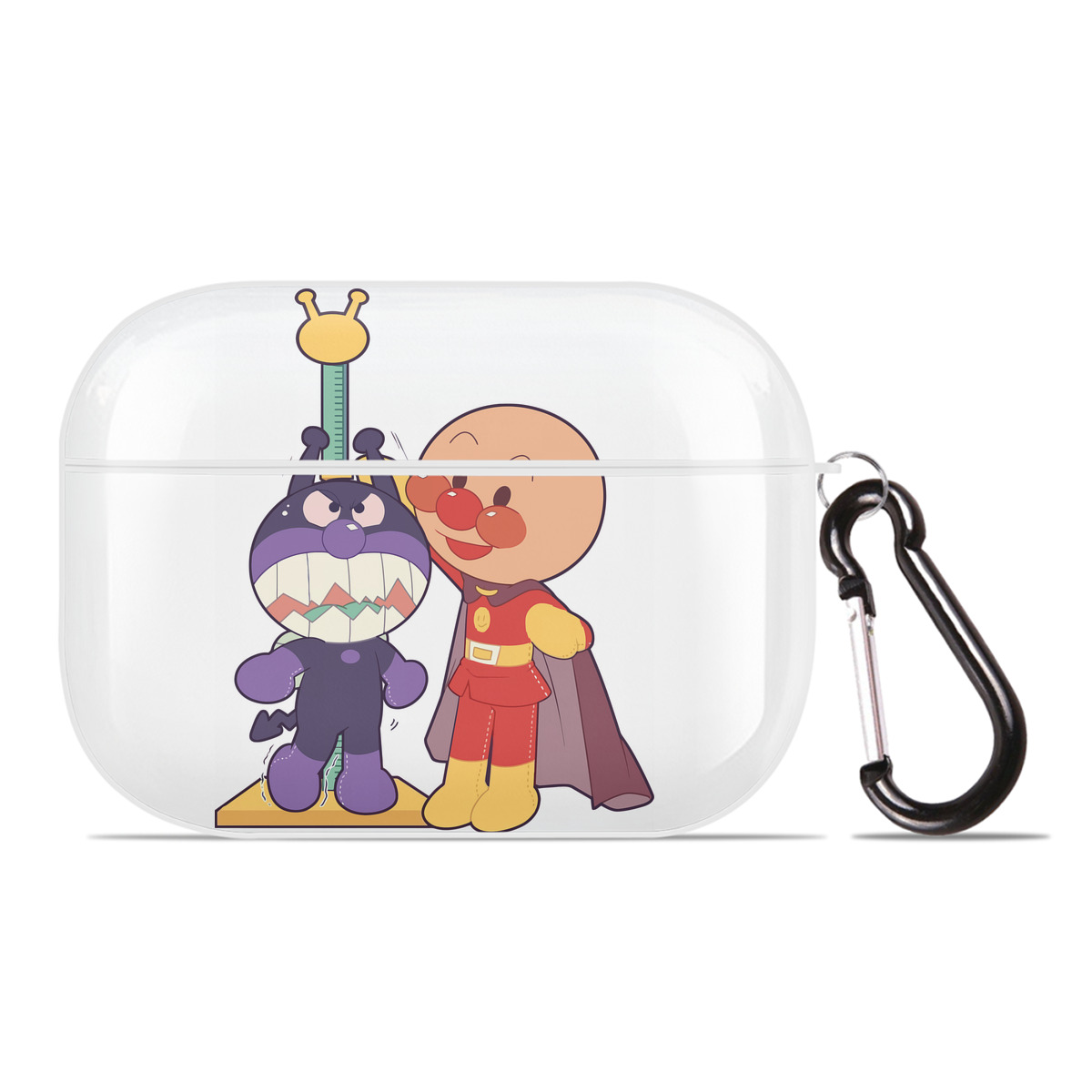 （画像用） アンパンマン Anpanman 【AirPods Pro用】ハードシェル保護ケース 耐衝撃・防指紋・カラビナ付き商品仕様