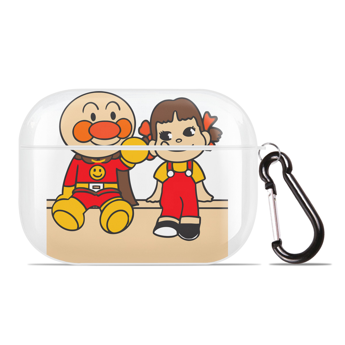 （画像用） アンパンマン Anpanman 【AirPods Pro用】ハードシェル保護ケース 耐衝撃・防指紋・カラビナ付き商品仕様