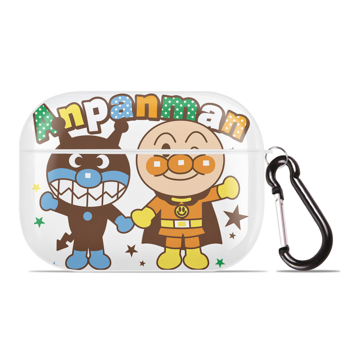 （画像用） アンパンマン Anpanman 【AirPods Pro用】ハードシェル保護ケース 耐衝撃・防指紋・カラビナ付き商品仕様