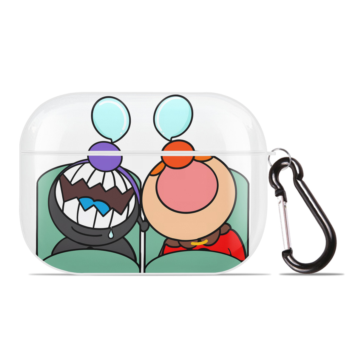 （画像用） アンパンマン Anpanman 【AirPods Pro用】ハードシェル保護ケース 耐衝撃・防指紋・カラビナ付き商品仕様