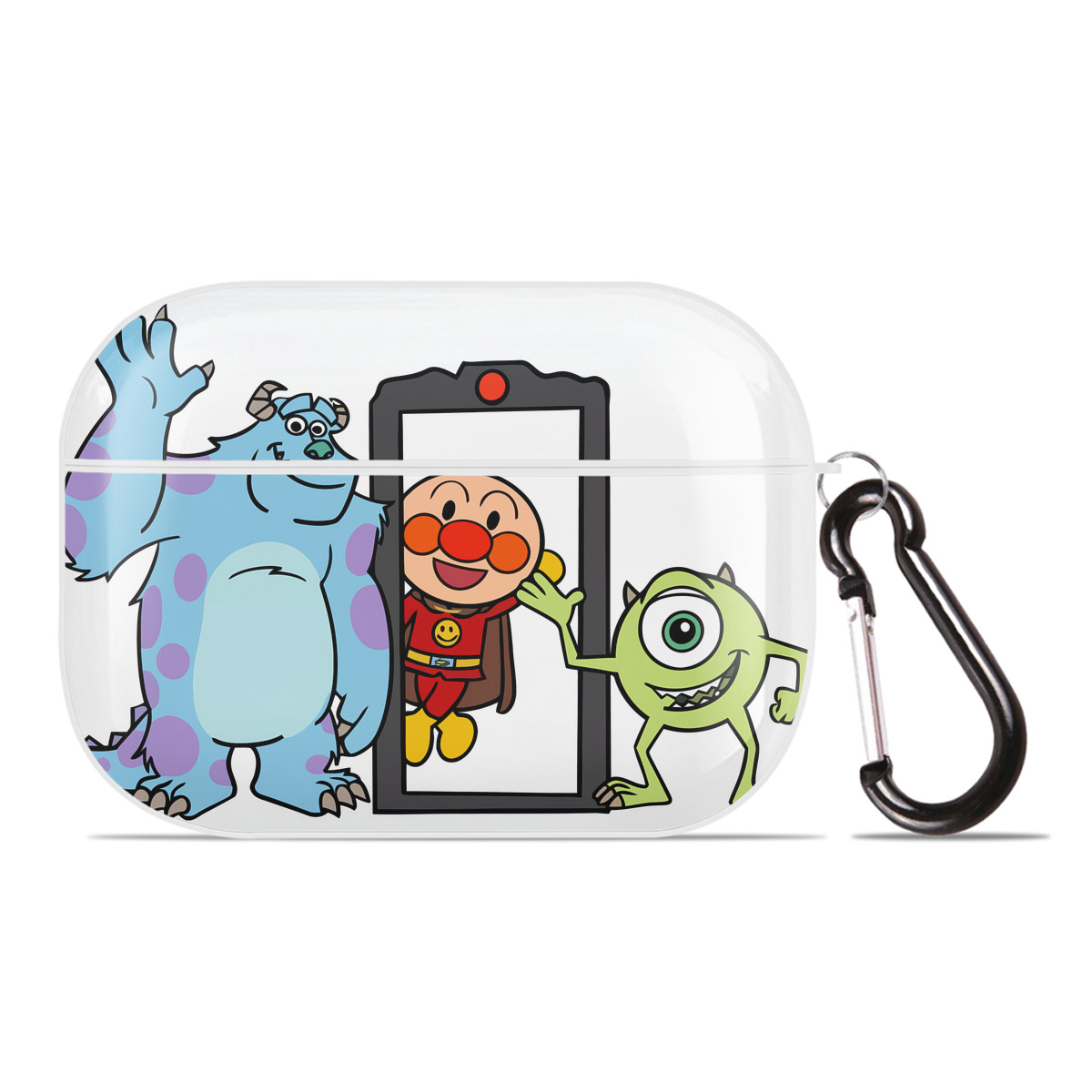 （画像用） アンパンマン Anpanman 【AirPods Pro用】ハードシェル保護ケース 耐衝撃・防指紋・カラビナ付き商品仕様
