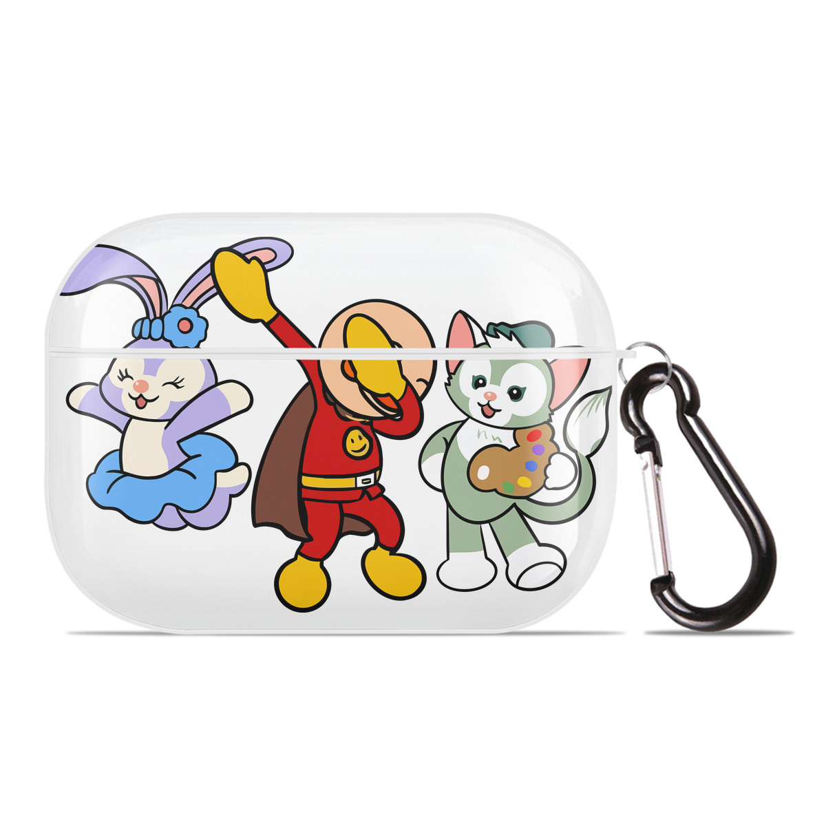 （画像用） アンパンマン Anpanman 【AirPods Pro用】ハードシェル保護ケース 耐衝撃・防指紋・カラビナ付き商品仕様