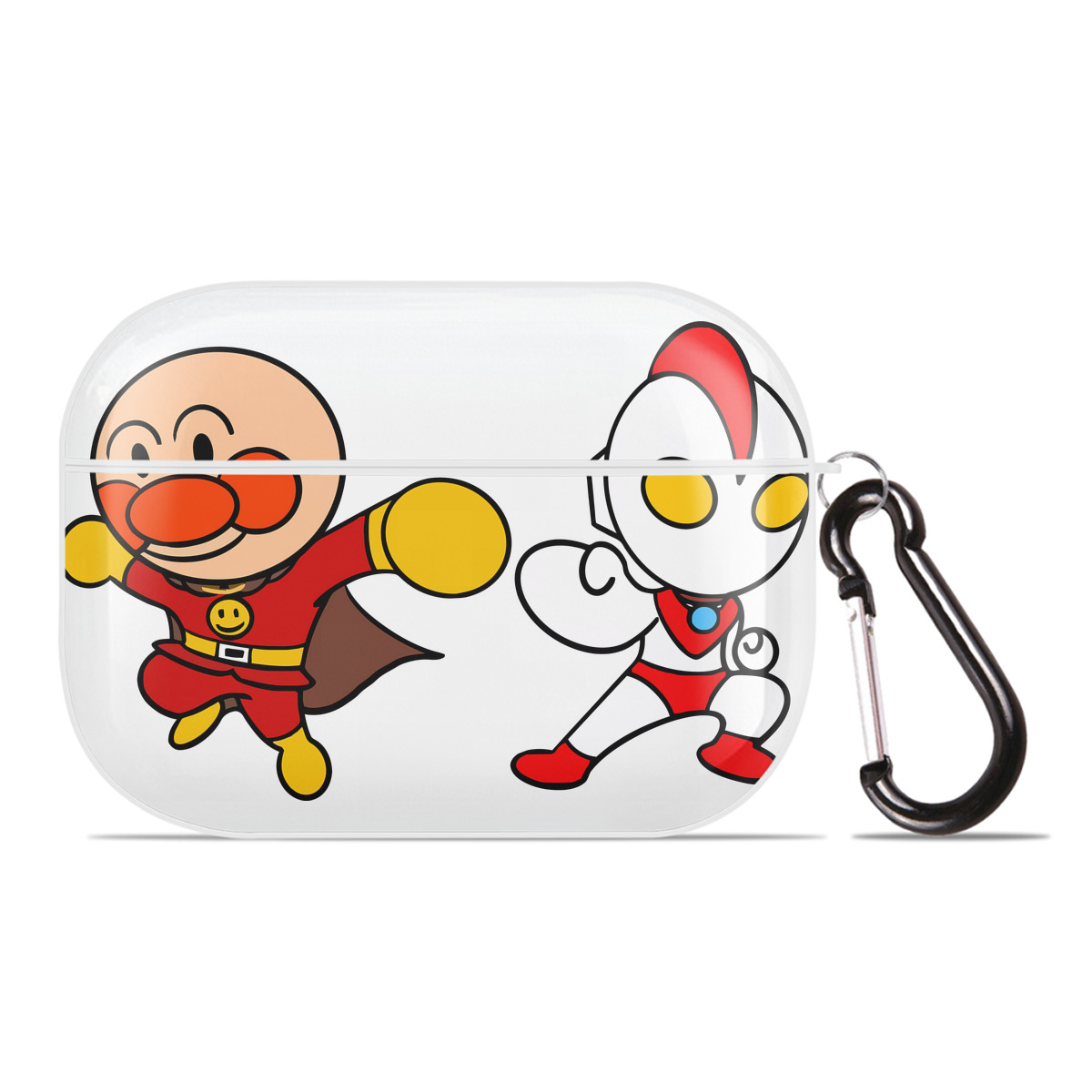 （画像用） アンパンマン Anpanman 【AirPods Pro用】ハードシェル保護ケース 耐衝撃・防指紋・カラビナ付き商品仕様