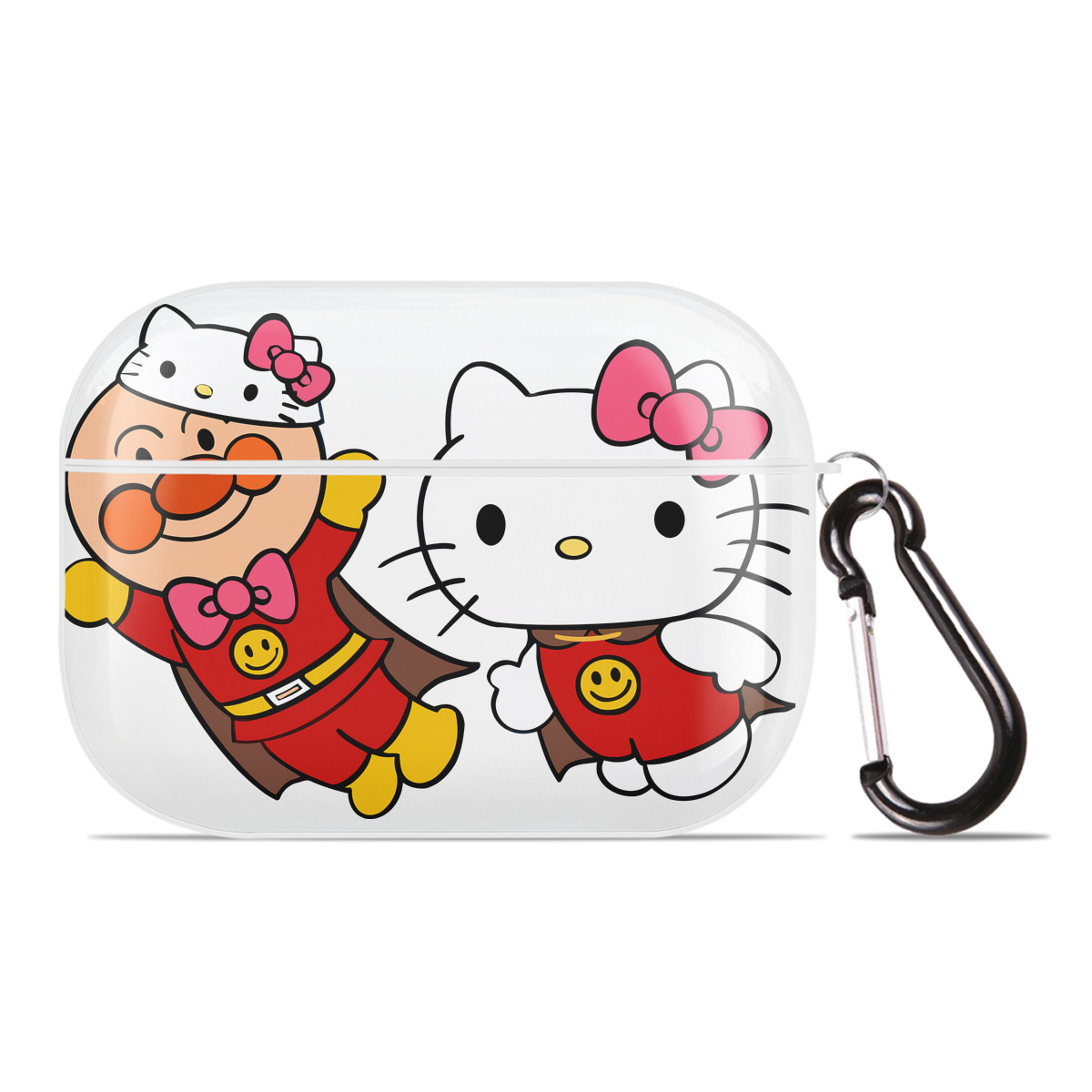 （画像用） アンパンマン Anpanman 【AirPods Pro用】ハードシェル保護ケース 耐衝撃・防指紋・カラビナ付き商品仕様