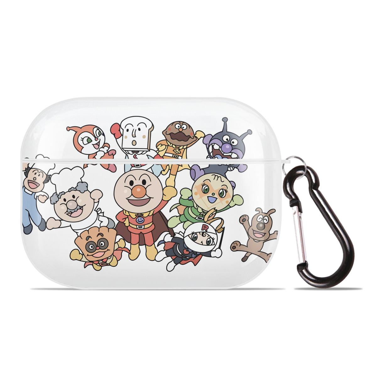 （画像用） アンパンマン Anpanman 【AirPods Pro用】ハードシェル保護ケース 耐衝撃・防指紋・カラビナ付き商品仕様