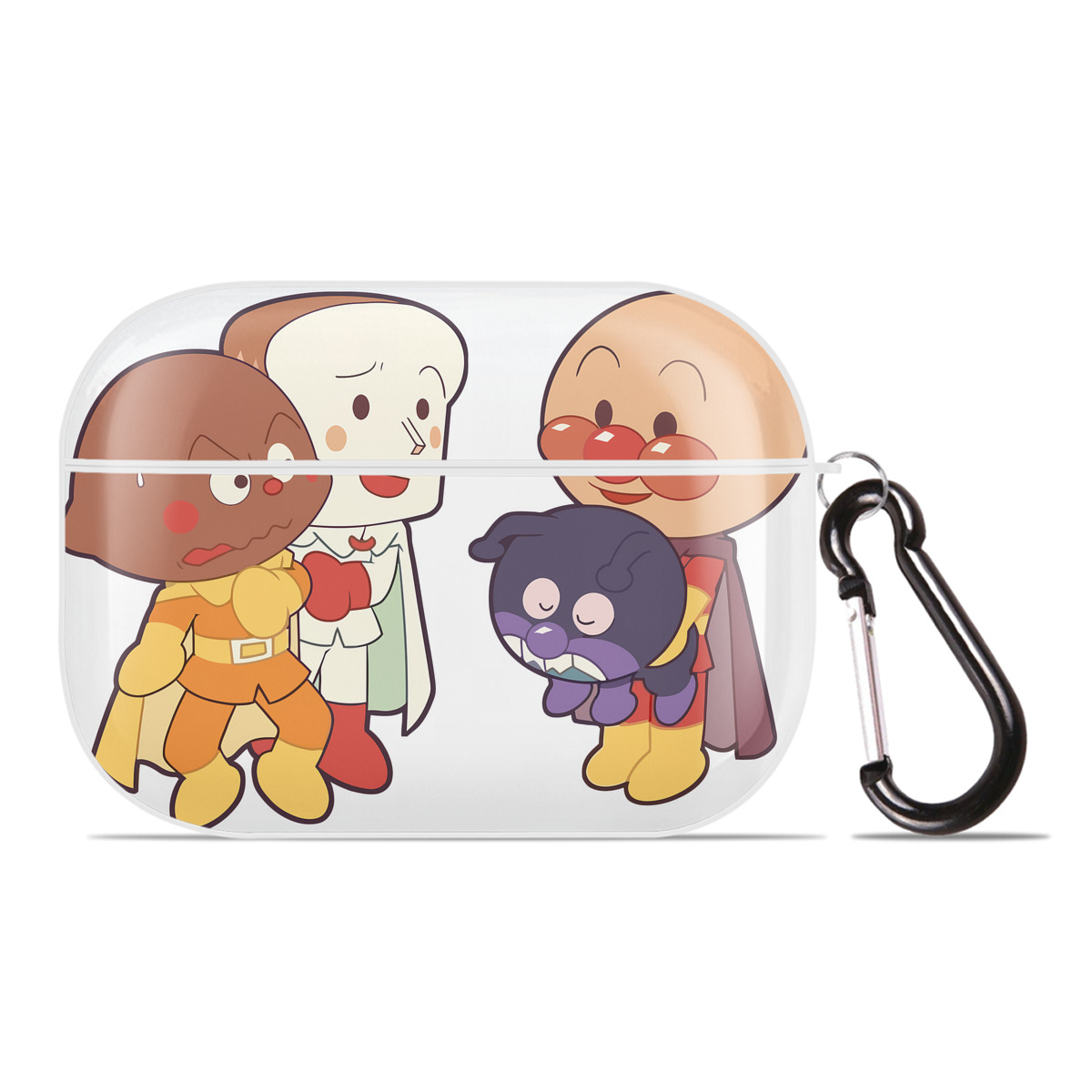 （画像用） アンパンマン Anpanman 【AirPods Pro用】ハードシェル保護ケース 耐衝撃・防指紋・カラビナ付き商品仕様