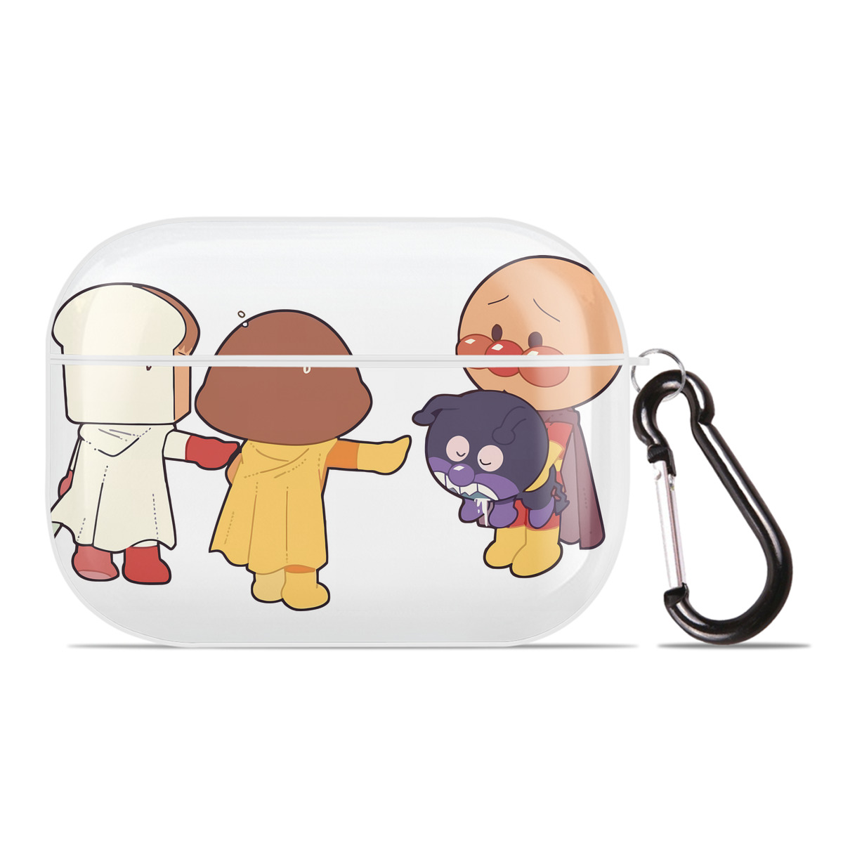 （画像用） アンパンマン Anpanman 【AirPods Pro用】ハードシェル保護ケース 耐衝撃・防指紋・カラビナ付き商品仕様