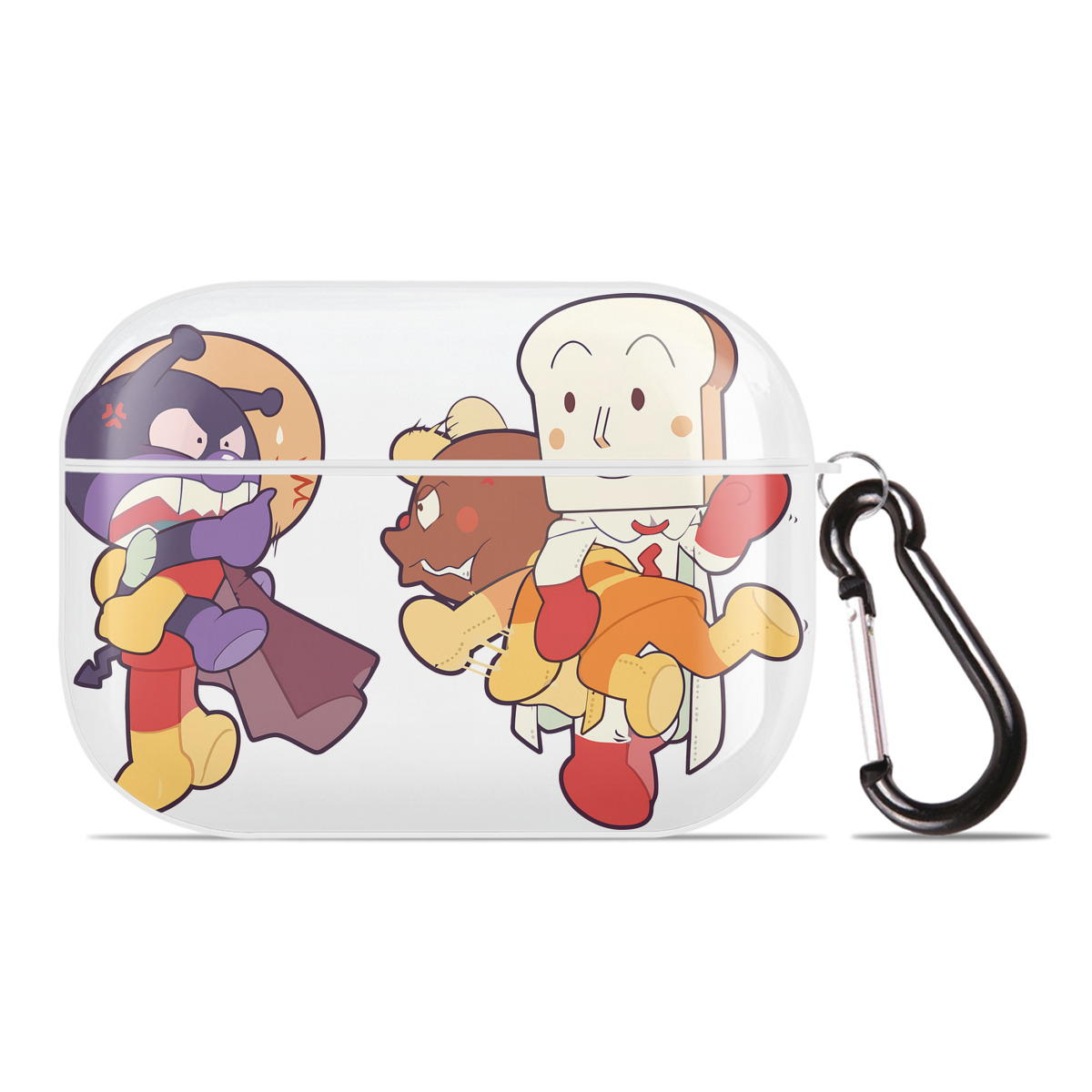 （画像用） アンパンマン Anpanman 【AirPods Pro用】ハードシェル保護ケース 耐衝撃・防指紋・カラビナ付き商品仕様
