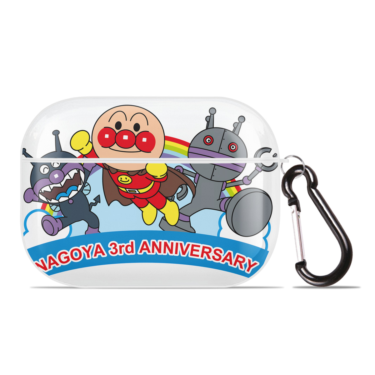 （画像用） アンパンマン Anpanman 【AirPods Pro用】ハードシェル保護ケース 耐衝撃・防指紋・カラビナ付き商品仕様
