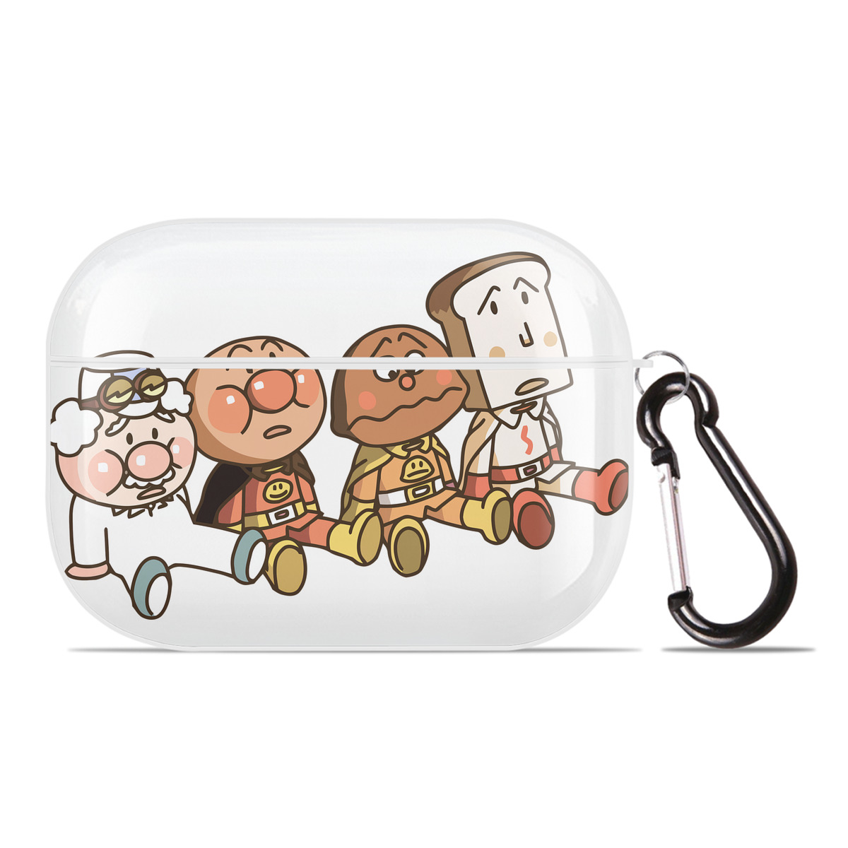 （画像用） アンパンマン Anpanman 【AirPods Pro用】ハードシェル保護ケース 耐衝撃・防指紋・カラビナ付き商品仕様