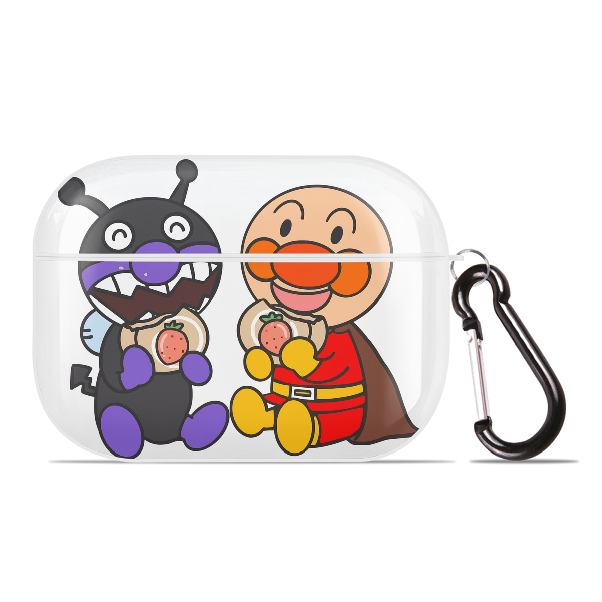 （画像用） アンパンマン Anpanman 【AirPods Pro用】ハードシェル保護ケース 耐衝撃・防指紋・カラビナ付き商品仕様