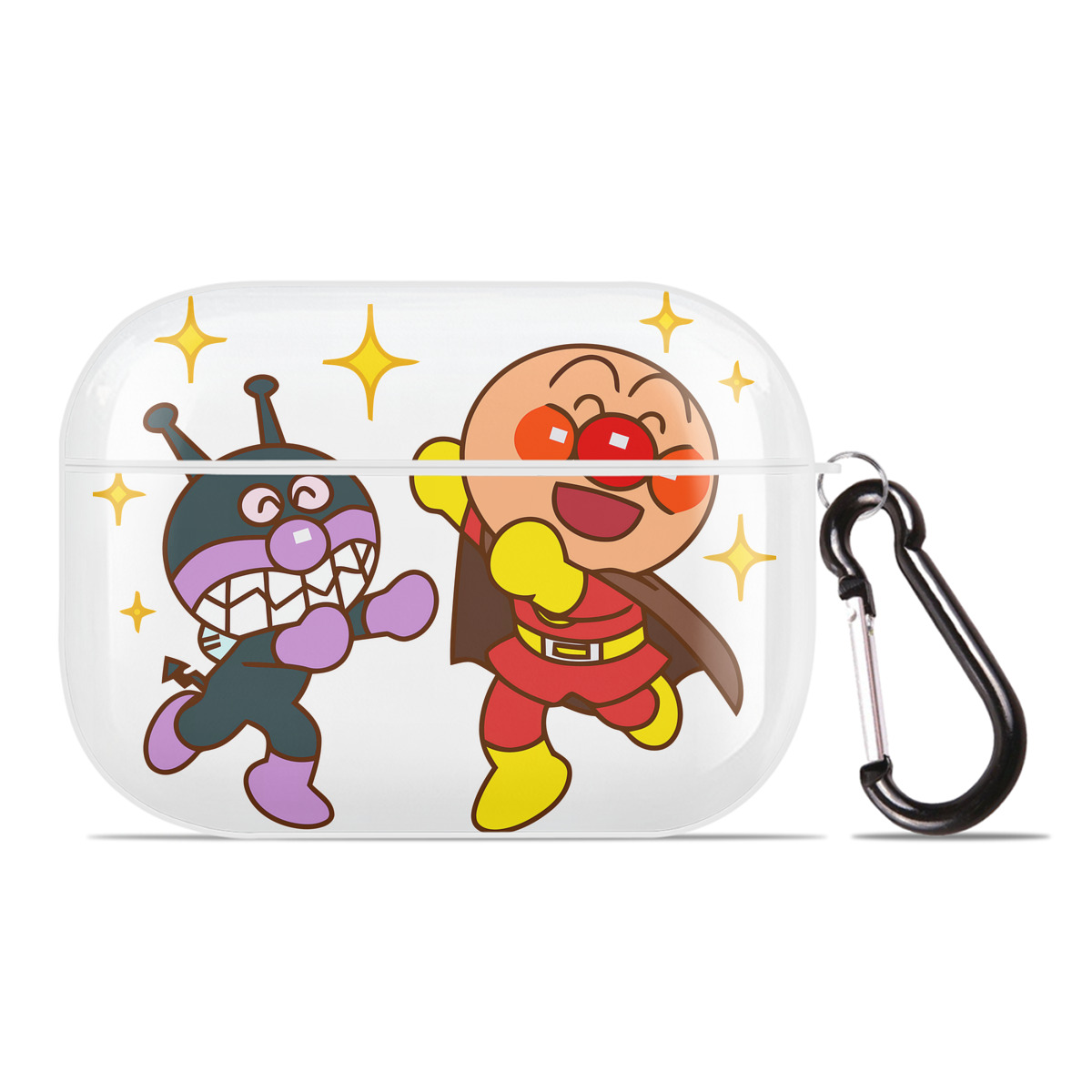 （画像用） アンパンマン Anpanman 【AirPods Pro用】ハードシェル保護ケース 耐衝撃・防指紋・カラビナ付き商品仕様