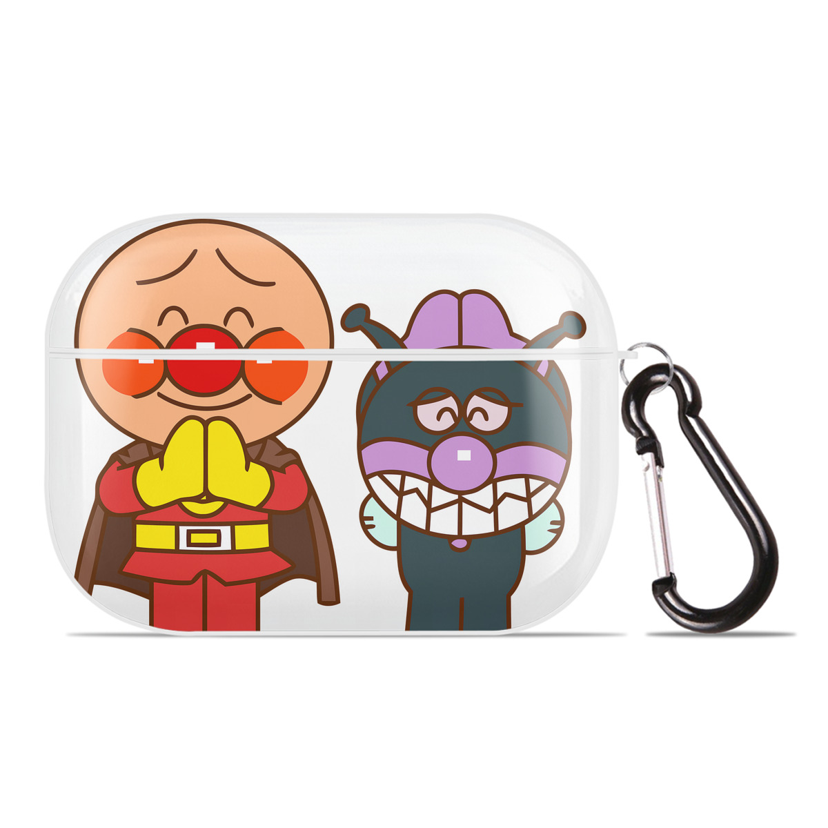 （画像用） アンパンマン Anpanman 【AirPods Pro用】ハードシェル保護ケース 耐衝撃・防指紋・カラビナ付き商品仕様