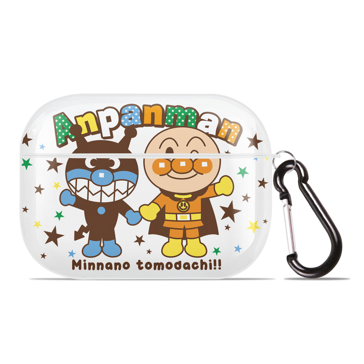 （画像用） アンパンマン Anpanman 【AirPods Pro用】ハードシェル保護ケース 耐衝撃・防指紋・カラビナ付き商品仕様