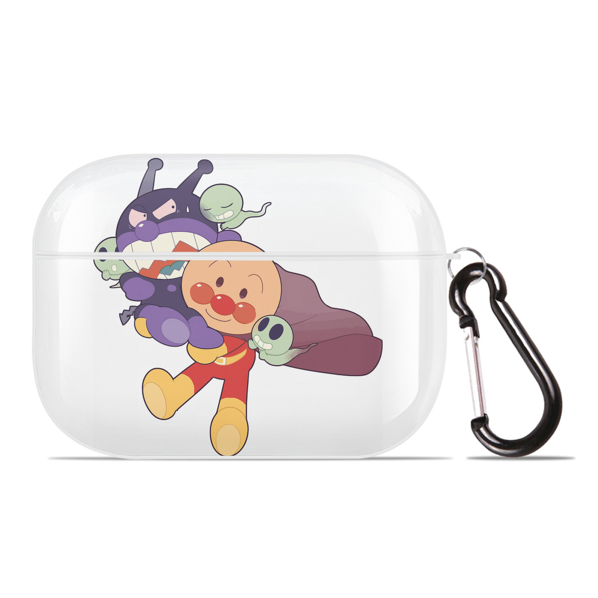 （画像用） アンパンマン Anpanman 【AirPods Pro用】ハードシェル保護ケース 耐衝撃・防指紋・カラビナ付き商品仕様