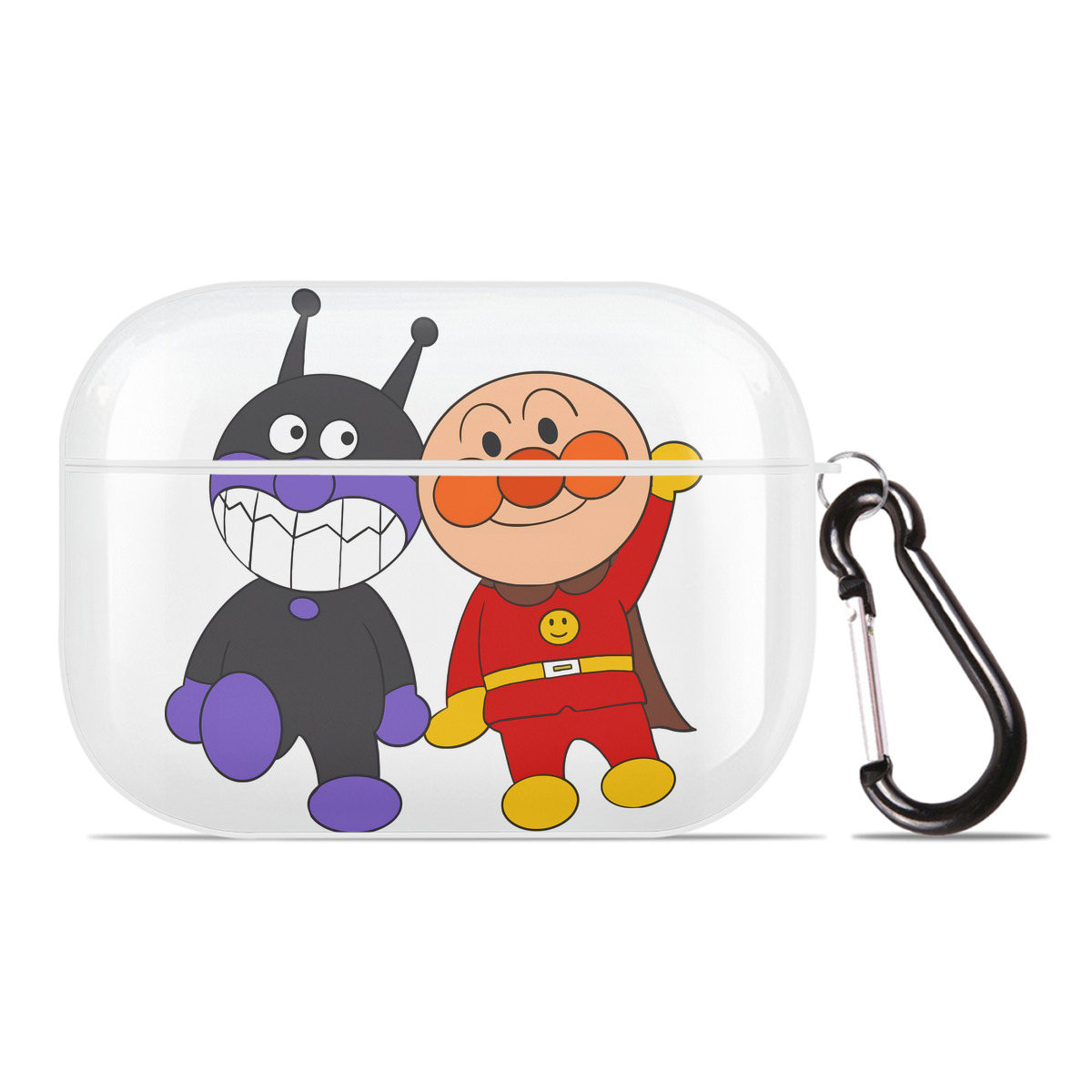 （画像用） アンパンマン Anpanman 【AirPods Pro用】ハードシェル保護ケース 耐衝撃・防指紋・カラビナ付き商品仕様