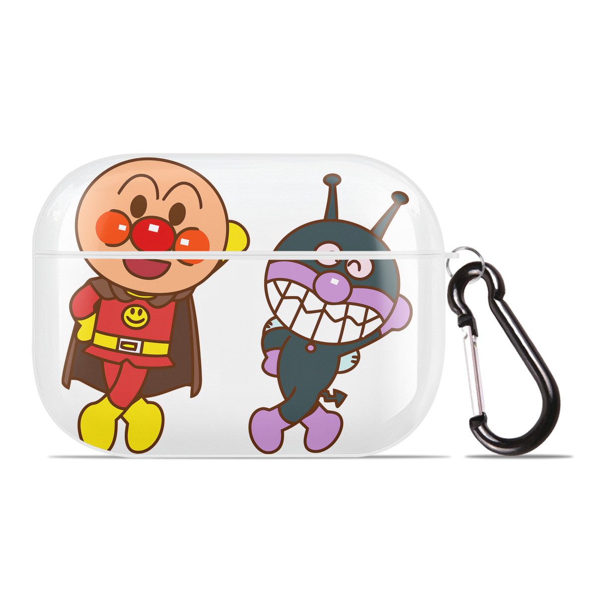 （画像用） アンパンマン Anpanman 【AirPods Pro用】ハードシェル保護ケース 耐衝撃・防指紋・カラビナ付き商品仕様