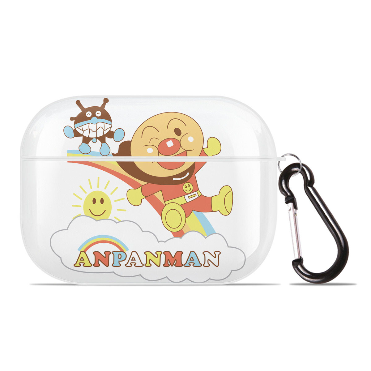 （画像用） アンパンマン Anpanman 【AirPods Pro用】ハードシェル保護ケース 耐衝撃・防指紋・カラビナ付き商品仕様