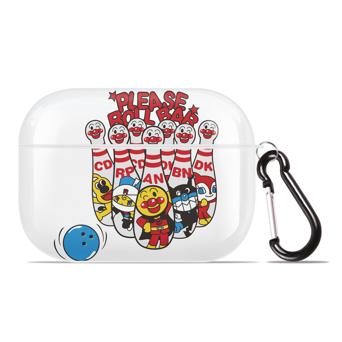 （画像用） アンパンマン Anpanman 【AirPods Pro用】ハードシェル保護ケース 耐衝撃・防指紋・カラビナ付き商品仕様