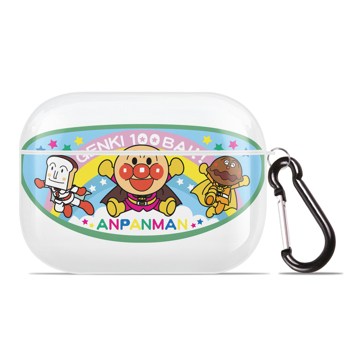 （画像用） アンパンマン Anpanman 【AirPods Pro用】ハードシェル保護ケース 耐衝撃・防指紋・カラビナ付き商品仕様