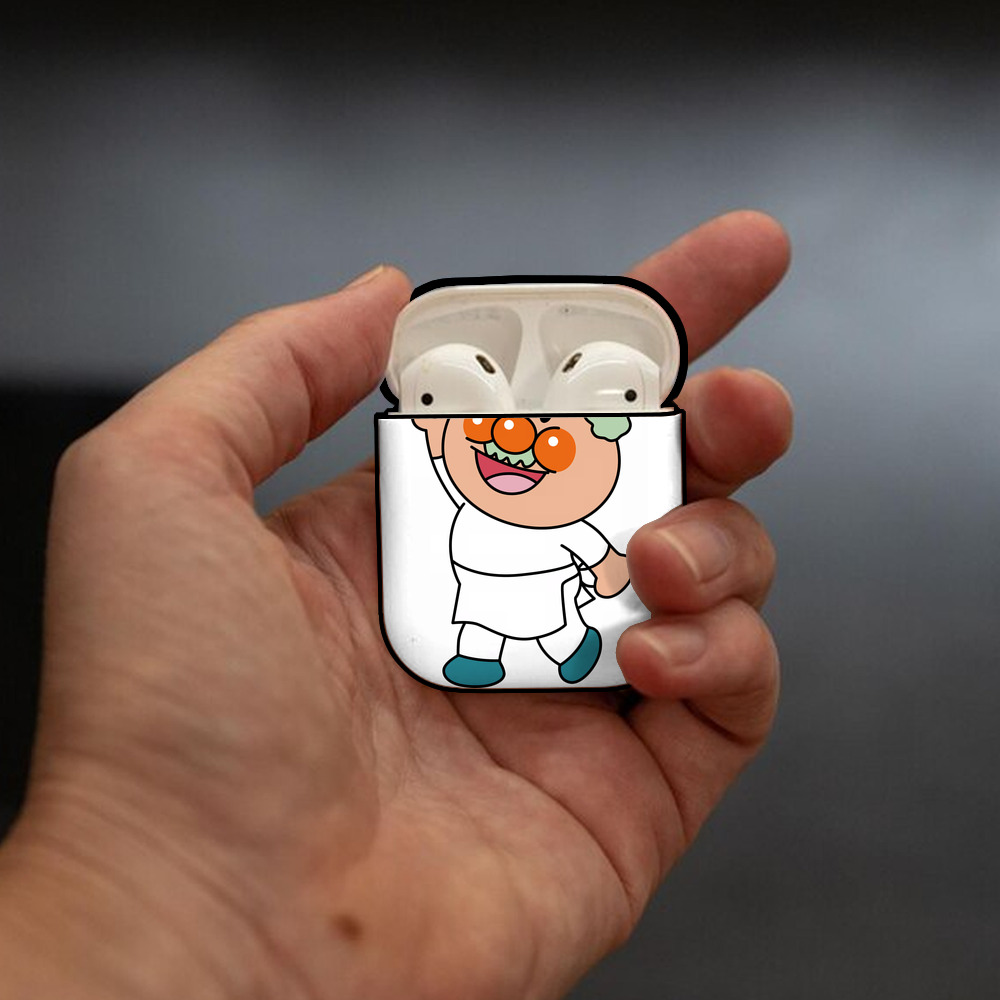 アンパンマン Anpanman AirPods 第2世代保護ケース ハードシェル ブラック 耐衝撃・防指紋・カラビナ付き