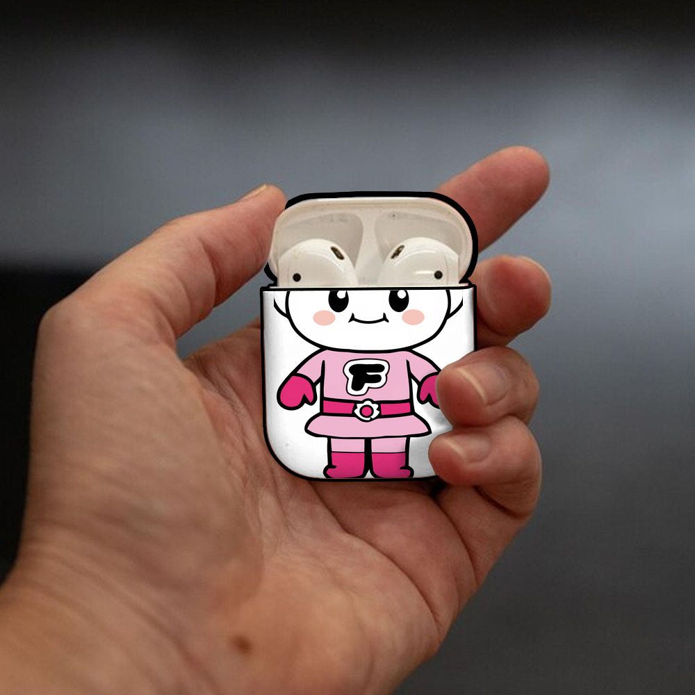 アンパンマン Anpanman AirPods 第2世代保護ケース ハードシェル ブラック 耐衝撃・防指紋・カラビナ付き