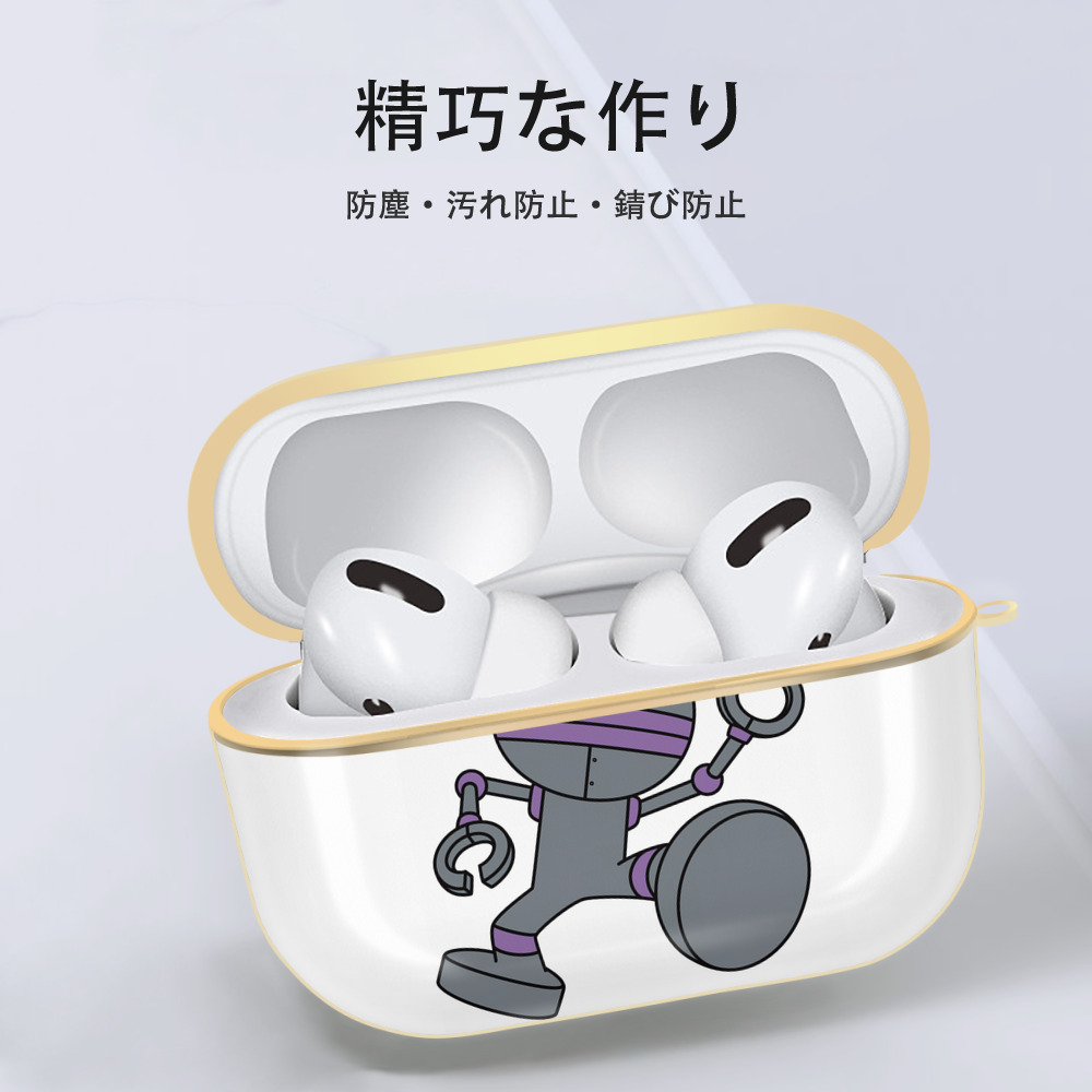 アンパンマン Anpanman 【AirPods Pro用】ハードシェル保護ケース｜耐衝撃・防指紋・カラビナ付き商品仕様