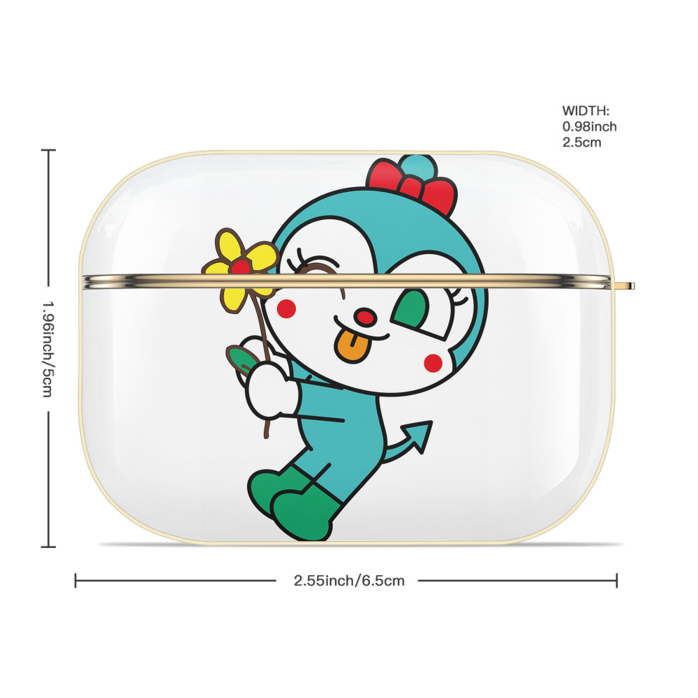 アンパンマン Anpanman 【AirPods Pro用】ハードシェル保護ケース｜耐衝撃・防指紋・カラビナ付き商品仕様