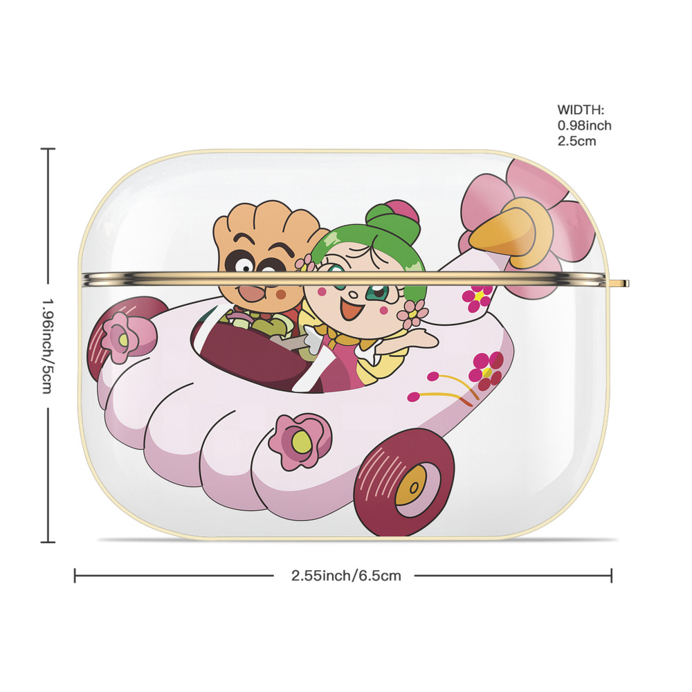 アンパンマン Anpanman 【AirPods Pro用】ハードシェル保護ケース｜耐衝撃・防指紋・カラビナ付き商品仕様