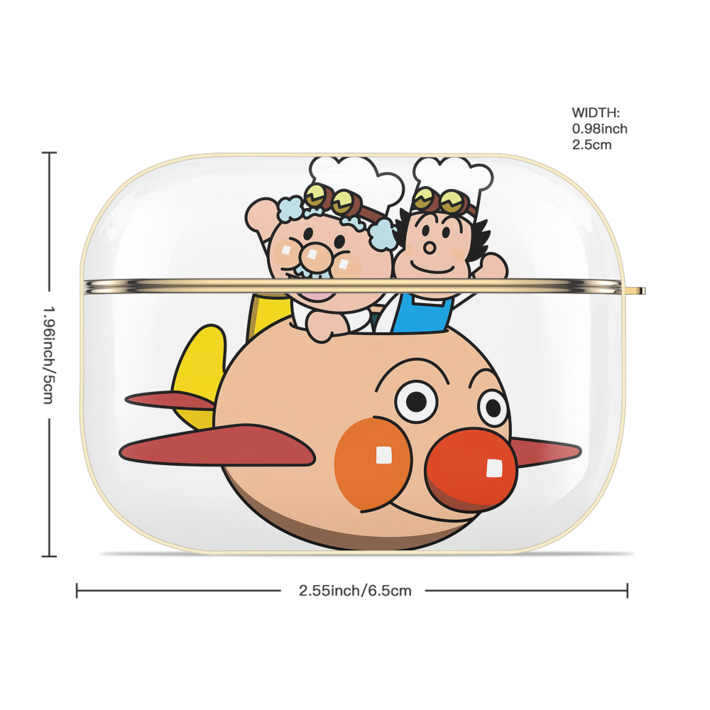 アンパンマン Anpanman 【AirPods Pro用】ハードシェル保護ケース｜耐衝撃・防指紋・カラビナ付き商品仕様