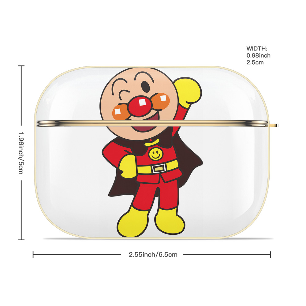 アンパンマン Anpanman 【AirPods Pro用】ハードシェル保護ケース｜耐衝撃・防指紋・カラビナ付き商品仕様