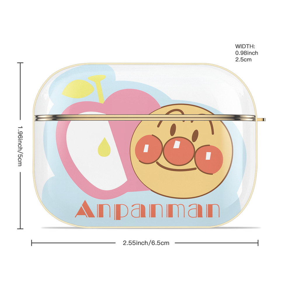 アンパンマン Anpanman 【AirPods Pro用】ハードシェル保護ケース｜耐衝撃・防指紋・カラビナ付き商品仕様
