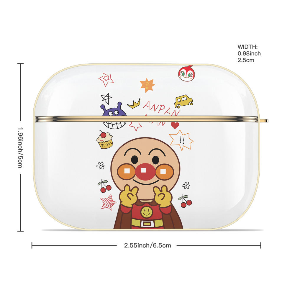 アンパンマン Anpanman 【AirPods Pro用】ハードシェル保護ケース｜耐衝撃・防指紋・カラビナ付き商品仕様