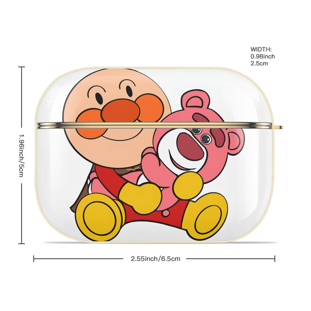 アンパンマン Anpanman 【AirPods Pro用】ハードシェル保護ケース｜耐衝撃・防指紋・カラビナ付き商品仕様